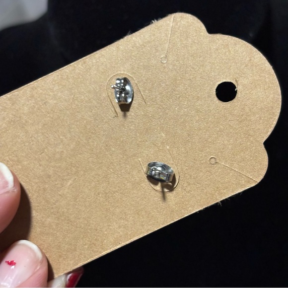 Lounging Loaf Cat - Stainless Steel, Stud-Style Earrings, Cat Kitty Silouhette! - Picture 7 of 7